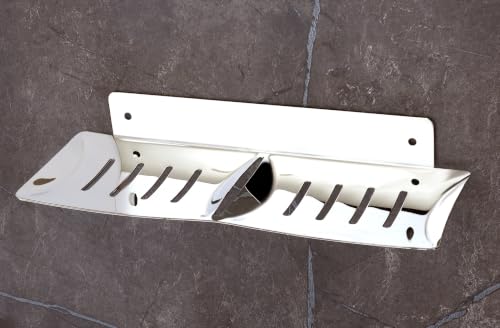 Image of iSTAR Stainless Steel Double Soap Dish | Wall Mounted Soap Holder for Bathroom | Rust & Corrosion Resistant Square Soap Stand | Heavy Duty Bathroom Accessory with Screws (Steel, Pack of 1)