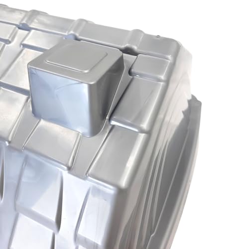 02x Casinha Pet Cachorros Cães Casa Plástico Resistente N2 (Cinza)