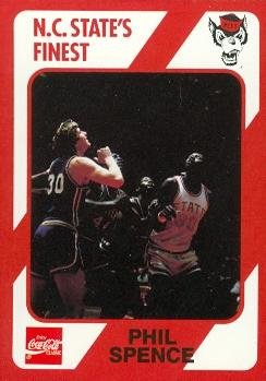Autograph Warehouse Phil Spence Basketball Card (N.C. North Carolina State) 1989 Collegiate Collection No.46