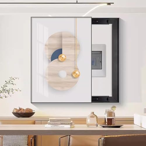 Creative Detachable Meter Box Cover - Decorative Indoor Electric Meter Distribution Box Hide Paintings, Wall Hanging Art for Home or Office, Stylish and Functional Design