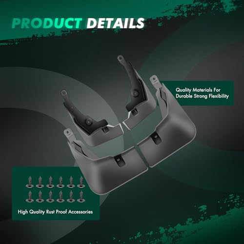 Image of SCITOO Set of 4PCS Universal mud Flaps for 2019 for Toyota for RAV4 Front & Rear mud Flaps Splash Guard Set