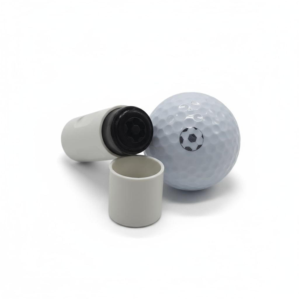 SWVL Sports Football Golf Ball Stamp Marker- Black