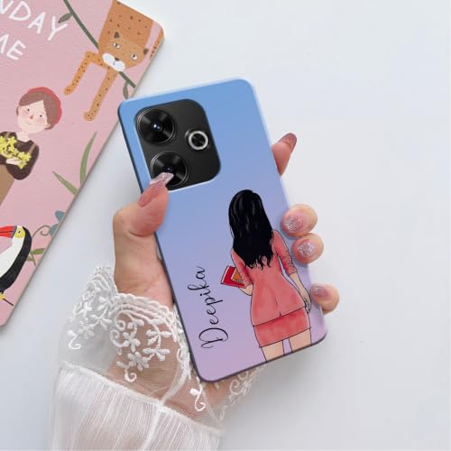 Image of COLORflow Back Cover Compatible with Redmi 13 5G / 4G / Poco M6 Plus 5G | Professional Girl Color Customized Back Cover Compatible with Redmi 13 5G / 4G / Poco M6 Plus 5G