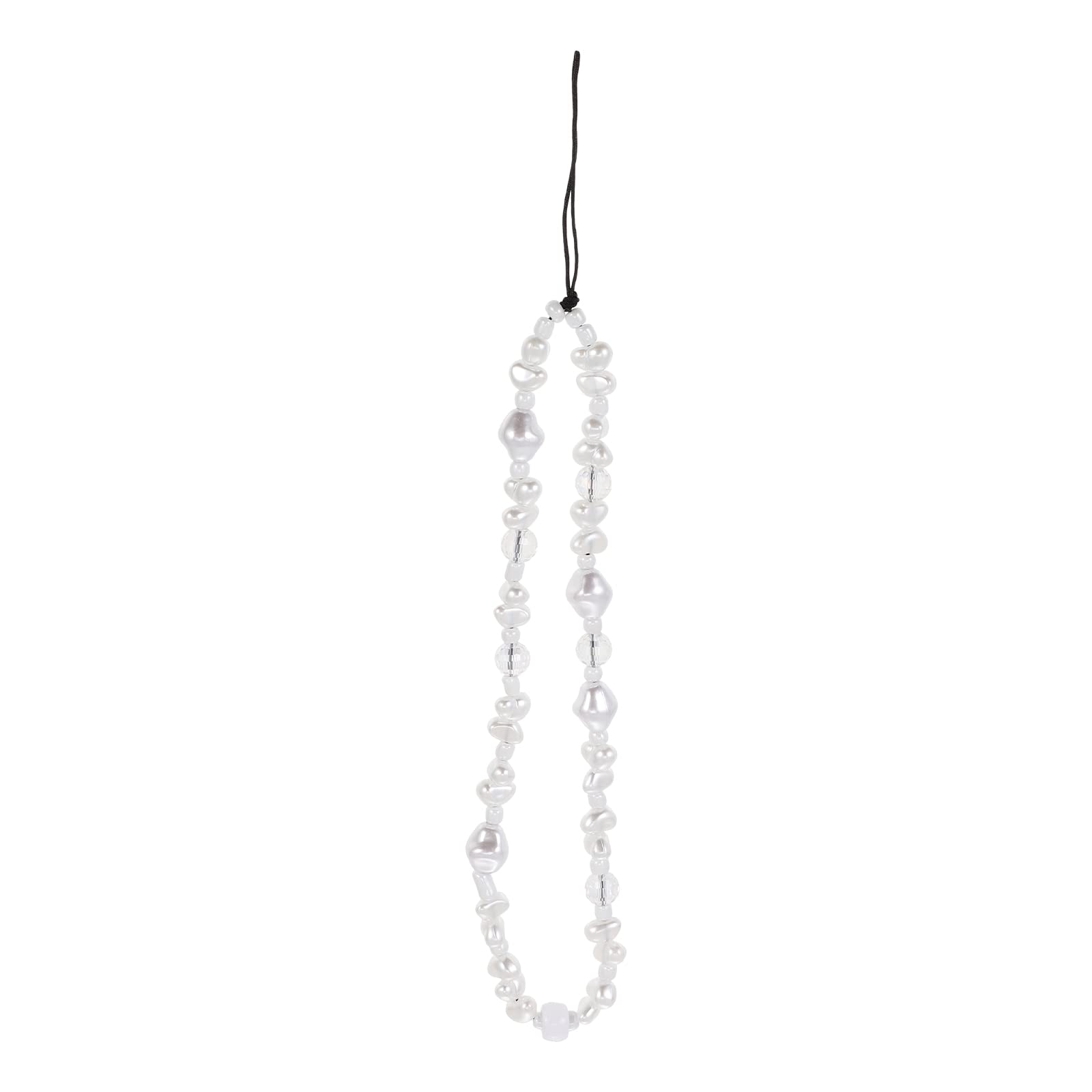 Cordino per cellulare con perle, bracciale da polso bohemien, anti- smarrimento, con perle colorate, con cordino, per donne, gioielli da 28 cm