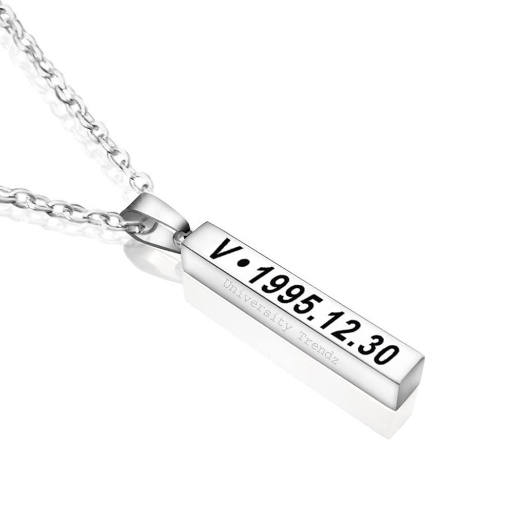 University Trendz Stainless Steel K-POP BTS Signature Printing Pendants/Necklace for Boys and Girls (B09P1K8V9F) Amazon Price History, Amazon Price Tracker