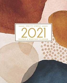 2021 Planner: Weekly & Monthly Planner for Women - Blush Copper Abstract Cover