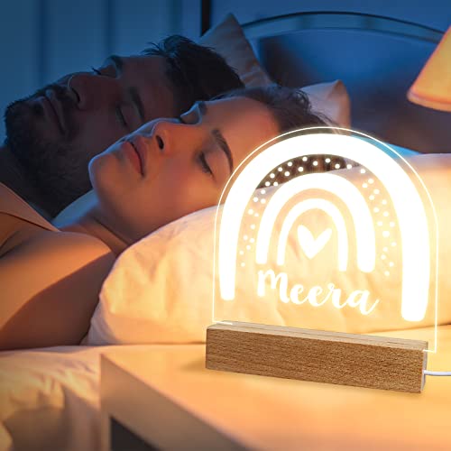 Lámpara de Mesa de Noche Acrílica LED Personalizada VEELU miniatura 3