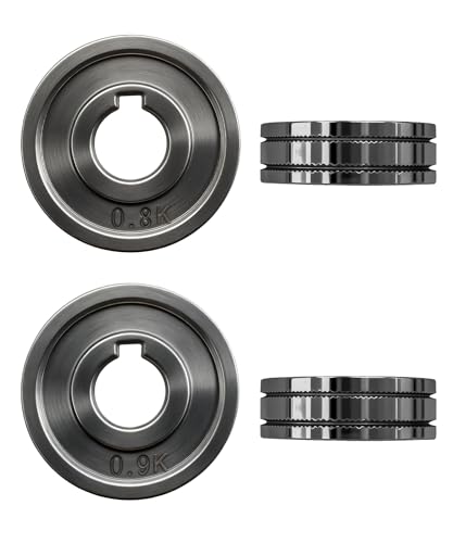 2Pcs Drive Roll Wire Feed (OD 1.2" ID .40") Fits for MIG Welder (.030" .035" K-Groove)