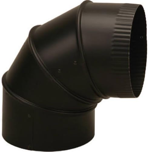 Pack of 2 - Black BM0014 6" Adjustable Elbow