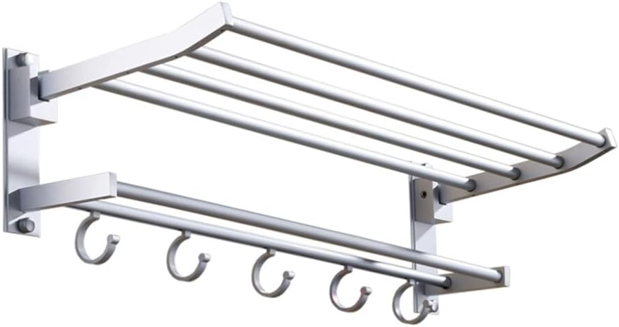 OSALADI Double Towel Rack 50cm Towel Hooks for Bathroom Shower Sponge Holder Bath Sponge Hook