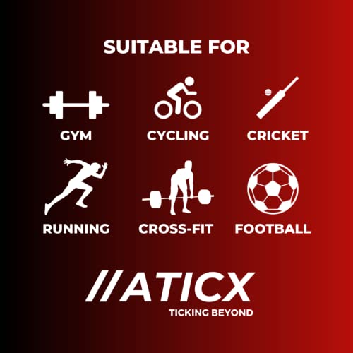 Image of ATICX Men's Slim Fit Polyester Track Pants - 4 Way Stretch Lycra Lower for Sports, Running, Gym with 2 Zip Pockets