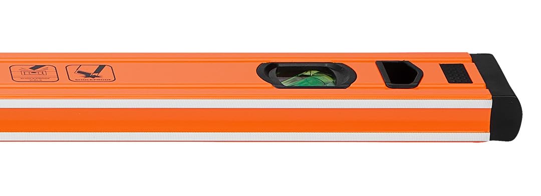 NEO TOOLS Niveau à bulle en aluminium avec précision en m - Niveau à bulle en aluminium - Précision de 0,5 mm/m - Haute précision - Niveau à bulle avec 3 bulles - 40-180 cm
