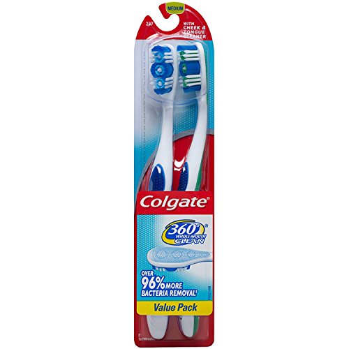 Colgate toothbrush 360 twin 1pcs=2tbr (8901314118257)