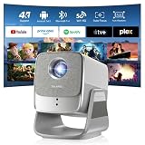Salange Proiettore X5AR, Nativa 1080p FHD, Supporta 4K, 26000 Lumen, Proiettore Intelligente Android 14 WiFi 6 e Bluetooth 5.4, Autofocus e Correzione Trapezoidale Auto, Home Theater Videoproiettore