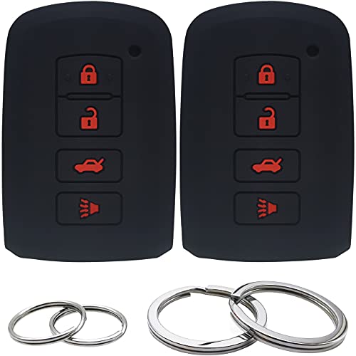Coque en silicone pour clé Toyota RAV4 Highlander étui antichoc boutons réactifs x2