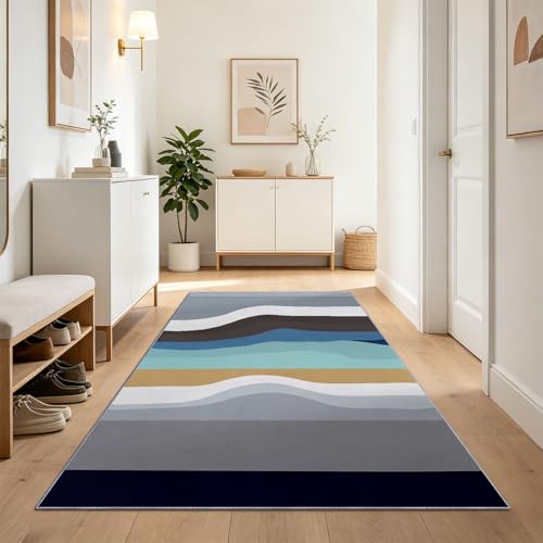 Tapis pour chambre lavable en machine fini les taches sur le tapis gris - 3