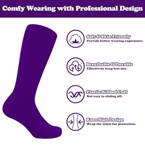 Image of Sarfel Toddler Soccer Socks Kids Soccer Socks Youth Soccer Socks Kids Baseball Socks Girls Softball Socks Boys Football Socks