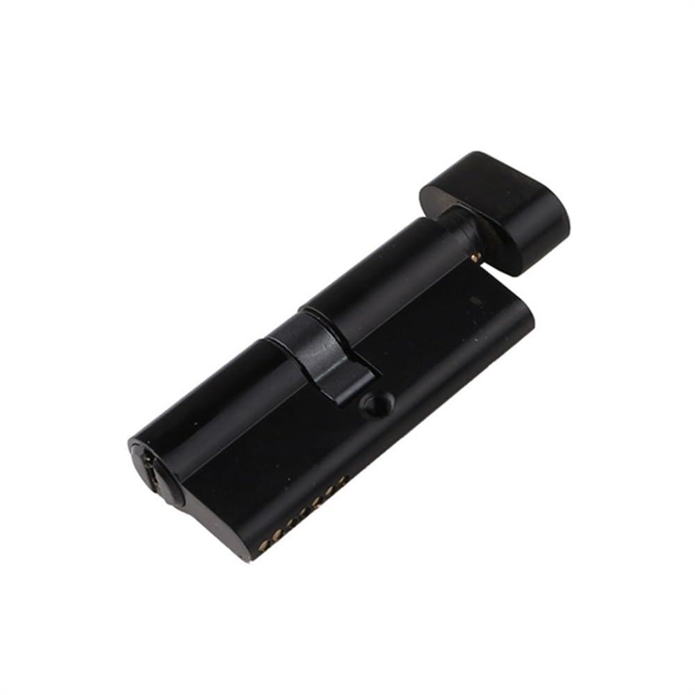YUCHUANGYE Lock Cylinders All Brass Black Cylinder Lock Door Window Security 60 70 80 90 100mm Cylinder Living Room Lock Handle Customized Brass Key Barrel Lock(100mm)