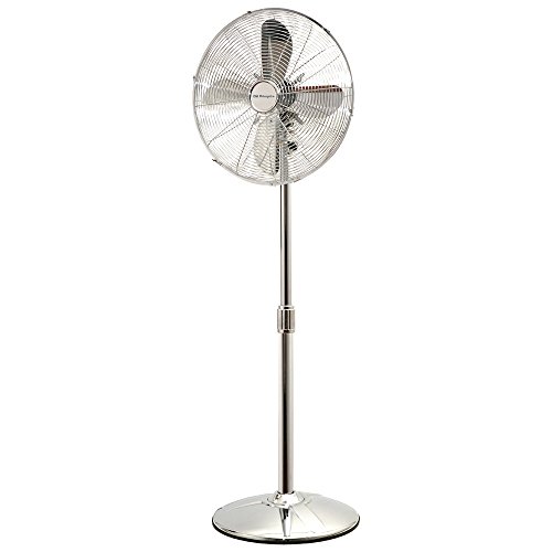 Orbegozo SF 3345 – Ventilador de pie, oscilante, potencia 50 W, 3 velocidades, diámetro de hélice 40 cm, asa cromado