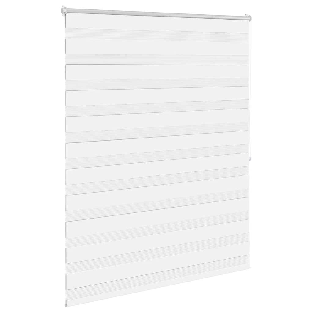 Tenda a rullo zebra bianco 140,9x175 cm con tessuto filtrante regolabile in poliestere, persiana oscurante avvolgibile per finestra, protezione solare e isolamento termico