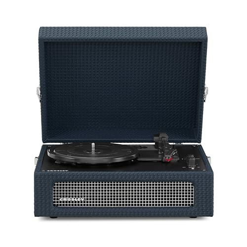Crosley Voyager Plattenspieler mit 2 Lautsprecher, Bluetooth In & Out und AUX - 3 Speed Retro Schallplattenspieler - Für 7', 10' und 12' Vinyl - Tragbar mit Integriertem Koffer -...