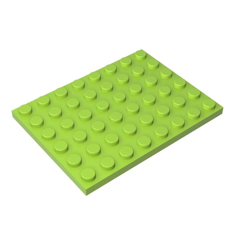GDS-524 Compatible with LEGO Bricks 3036 Foundation Plate 6x8, Lime, 10 PCS — image 1