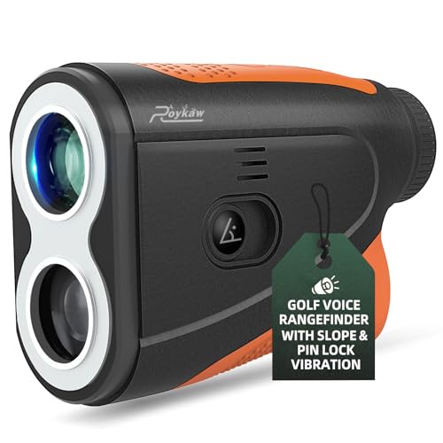 Télémètre laser de golf Roykaw avec annonce vocale et vibration de verrouillage du mât