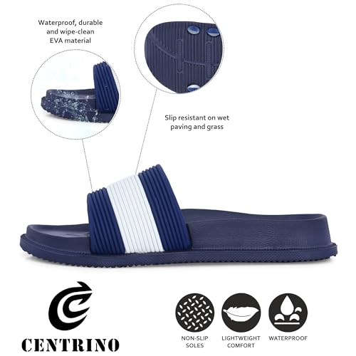 Image of Centrino Slides for Men | Comfortable & Stylish with Soft Insole | Trendy Design with Support Strap | Perfect for Spring Summer Travelling, Walking
