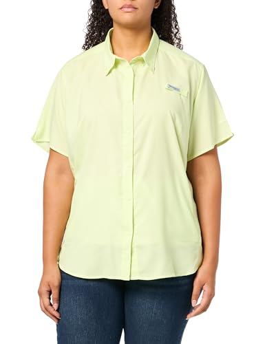 T-Shirt Tamiami II Columbia Femme Jaune XXL Anti-Humidité Coupe Ample Élastique