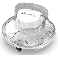 WINNY POOL CLEANER Winny 200 Robot Piscine, Aspirateur Piscine sans Fil avec Batterie, Autonomie 75 Min pour Piscines Hors-Sol 60m², Double Filtration,Stationnement Automatique(Blanc Transparent)