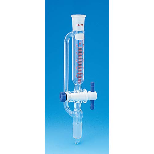 9493-14 Equalizing Pressure Addition Funnel, Graduated, Metering Stopcock, 14/20 Joint, 60mL Capacity