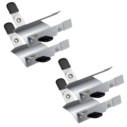 BASI | 2x Paar Rollladenklemmen Rollladensicherung | Einbruchschutz für Fenster-Rollladen | Klemmsicherung Einbruchsicherung für Rolläden | 4 Stück