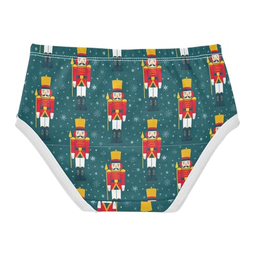 Joisal Christmas Nutcracker Navy Toddler Underwear Floral 2t Cotton Cute Panties Girl Artistic Briefs Kids Undies2