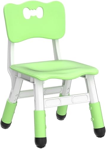 Miniatura 4 de Juego de 4 sillas para niños, 3 niveles, ajustables, apilables, ideales para salas de juegos, escuelas, guarderías y hogares, lavable y fácil de