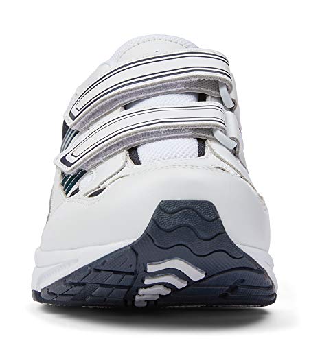 Vionic Albert Men's Orthotic Walking Shoe - White And Blue Leather - 11 Medium #TOP2