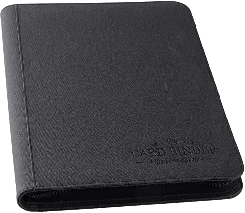 Foalgo Card Collection Binder with 540 Side Loading Pockets, 9 Pocket Trading Card Album Folder for TGC,MTG, Baseball Cards, Yugioh (Black)