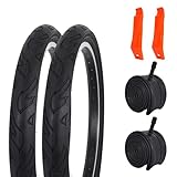 20x2.125 Inch Bike Tires and Tubes, 20 Inch Bicycle Folding Heavy Duty Butyl Rubber Puncture-Resistant Tires and Bike Tubes Schrader Valve with 2 Tire Levers for BMX Tire, Kids Bike E-Bike Tire 2 Pack