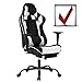 BestMassage Gaming Chair Ergonomic Swivel Chair High Back Racing Chair, with Footrest, Lumbar Support and Headrest