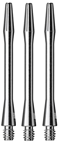 Aluminum Dart Shafts - 2BA Thread Size Medium Length (Silver, 3 Sets)