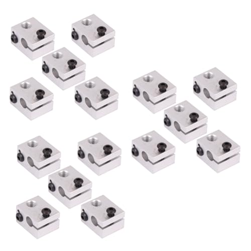 ULTECHNOVO 15 Peças bloco de alumínio de aquecimento e3dv6 luz light esa bicos extrusores impressora