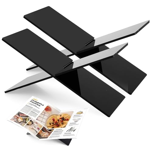 Support de livre acrylique X AKOLAFE | Grand présentoir recettes et magazines