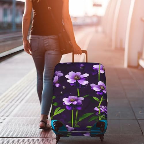 Housse de valise lavable polyester blanc taille L pour éviter les rayures en soute - 7