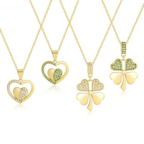 Collier trèfle 4 coeurs romantique : le cadeau d'anniversaire idéal