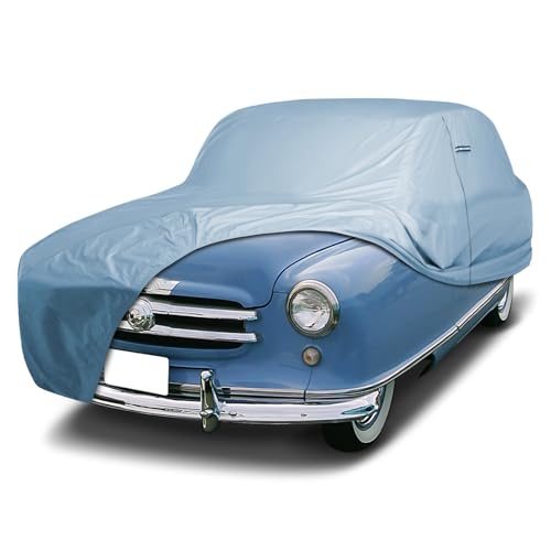 Image of iCarCover Premium Car Cover for 1953-1955 Nash Rambler 2-Door Station Wagon, Sedan Heavy Duty Waterproof All-weather Automobiles Custom Fit Indoor Outdoor UV Snow Protection Covers with Straps and Bag