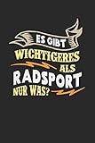 Es gibt wichtigeres als Radsport nur was?: Notizbuch A5 gepunktet (dotgrid) 120 Seiten, Notizheft / Tagebuch / Reise Journal, perfektes Geschenk für Radsportler
