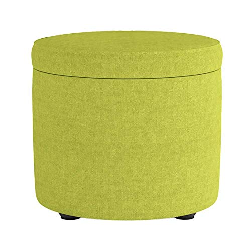 Pouf en lin avec espace de rangement pour optimiser les petits salons