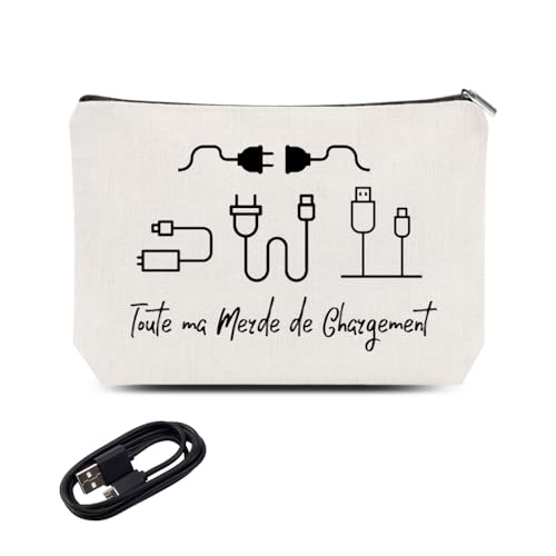 Borsa portaoggetti, cavo e custodia per caricabatterie, portatile, per accessori elettronici, da viaggio, per caricabatterie, organizer da uomo e donna, Stile5