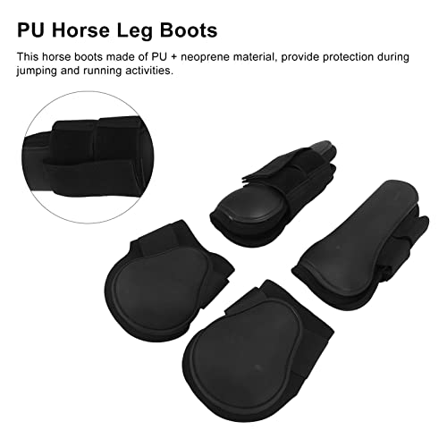 Botas de perna dianteira e traseira de cavalo, 4 unidades, obstáculo, salto, leggings, equipamento d
