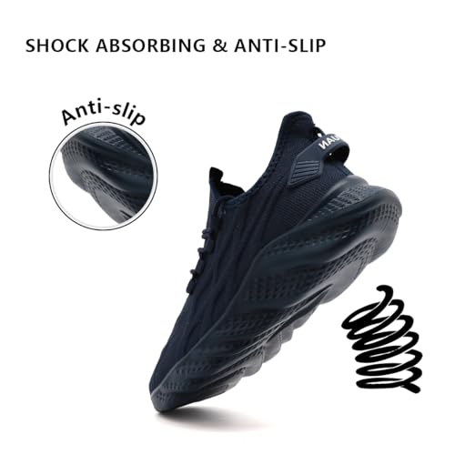 Image of Mens Slip On Walking Shoes Sneakers Running Shoes Trainers Athletic Gym Fitness Sport Shoes Non Slip Breathable Mesh Workout Fashion Breathable Comfortable