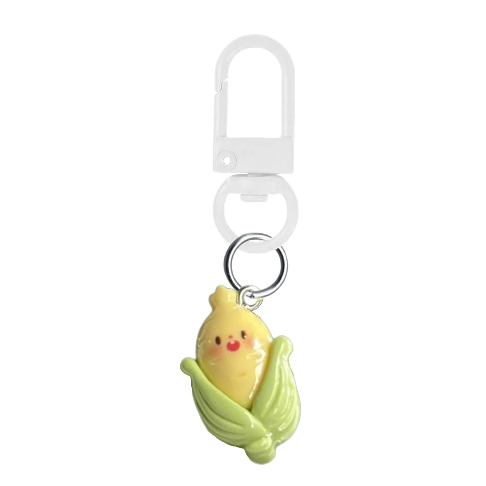 Xiaoqenan Unisex Infant Corn Sweet Vegetable Themed Keychain Colorful Backpack Accessory Present For Friend Birthday Vegetable Keychain Gift